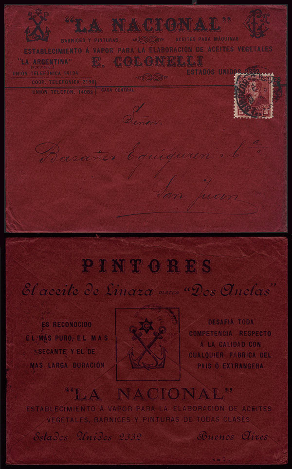 Lot 261 - Argentina postal history - Guillermo Jalil - Philatino Auction # 2341 ARGENTINA: Special November auction Lot 261 - Argentina postal history - Guillermo Jalil - Philatino Auction # 2341 ARGENTINA: Special November auction