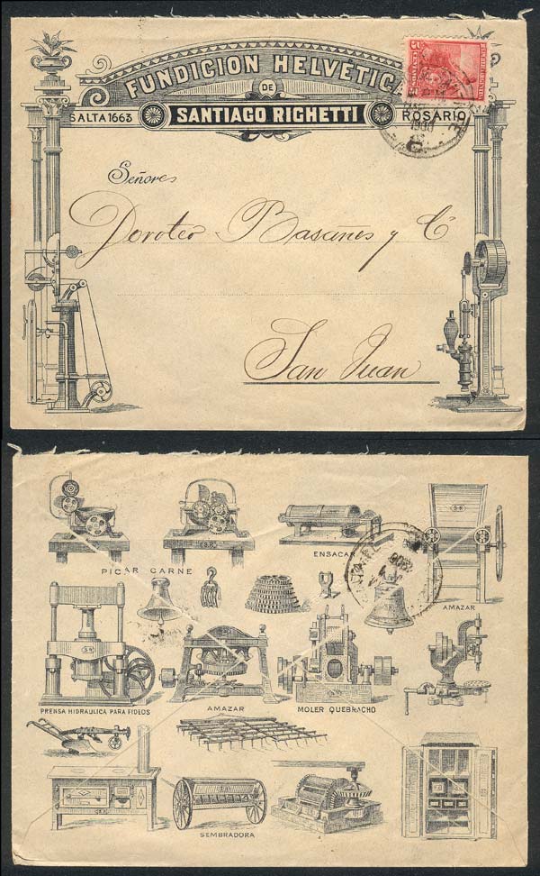 Lot 273 - Argentina postal history - Guillermo Jalil - Philatino Auction # 2341 ARGENTINA: Special November auction Lot 273 - Argentina postal history - Guillermo Jalil - Philatino Auction # 2341 ARGENTINA: Special November auction