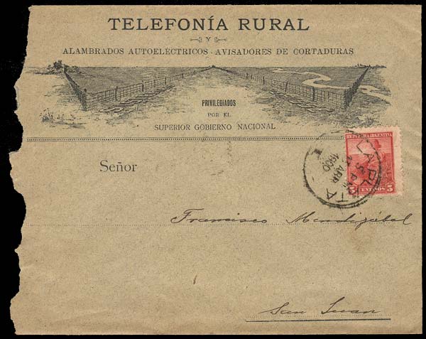 Lot 274 - Argentina postal history - Guillermo Jalil - Philatino Auction # 2341 ARGENTINA: Special November auction Lot 274 - Argentina postal history - Guillermo Jalil - Philatino Auction # 2341 ARGENTINA: Special November auction