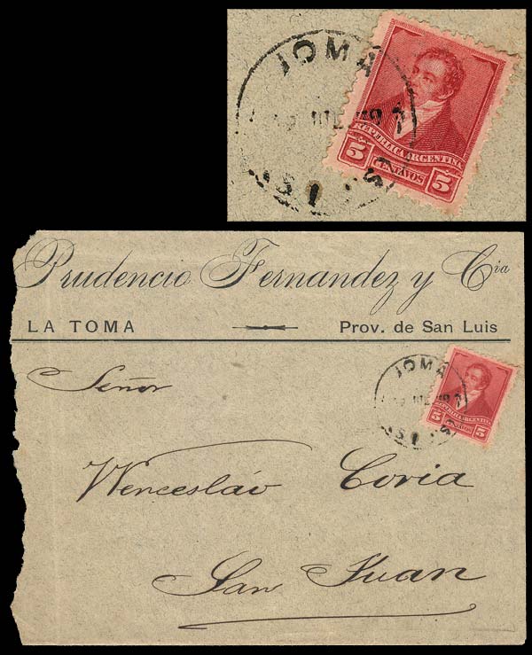 Lot 268 - Argentina postal history - Guillermo Jalil - Philatino Auction # 2341 ARGENTINA: Special November auction Lot 268 - Argentina postal history - Guillermo Jalil - Philatino Auction # 2341 ARGENTINA: Special November auction