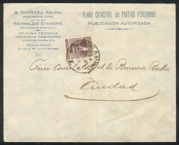Lot 312 - Argentina postal history - Guillermo Jalil - Philatino Auction # 2341 ARGENTINA: Special November auction Lot 312 - Argentina postal history - Guillermo Jalil - Philatino Auction # 2341 ARGENTINA: Special November auction