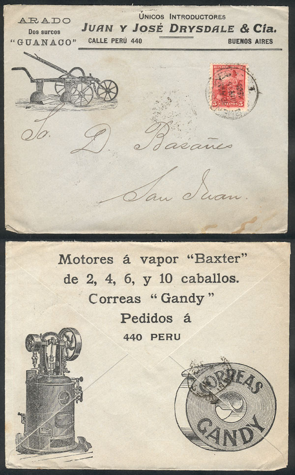 Lot 276 - Argentina postal history - Guillermo Jalil - Philatino Auction # 2341 ARGENTINA: Special November auction Lot 276 - Argentina postal history - Guillermo Jalil - Philatino Auction # 2341 ARGENTINA: Special November auction