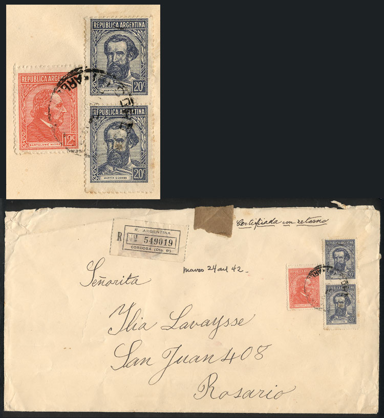 Lot 1284 - Argentina postal history -  Guillermo Jalil - Philatino Auction # 2342 ARGENTINA: General auction with very low starts!