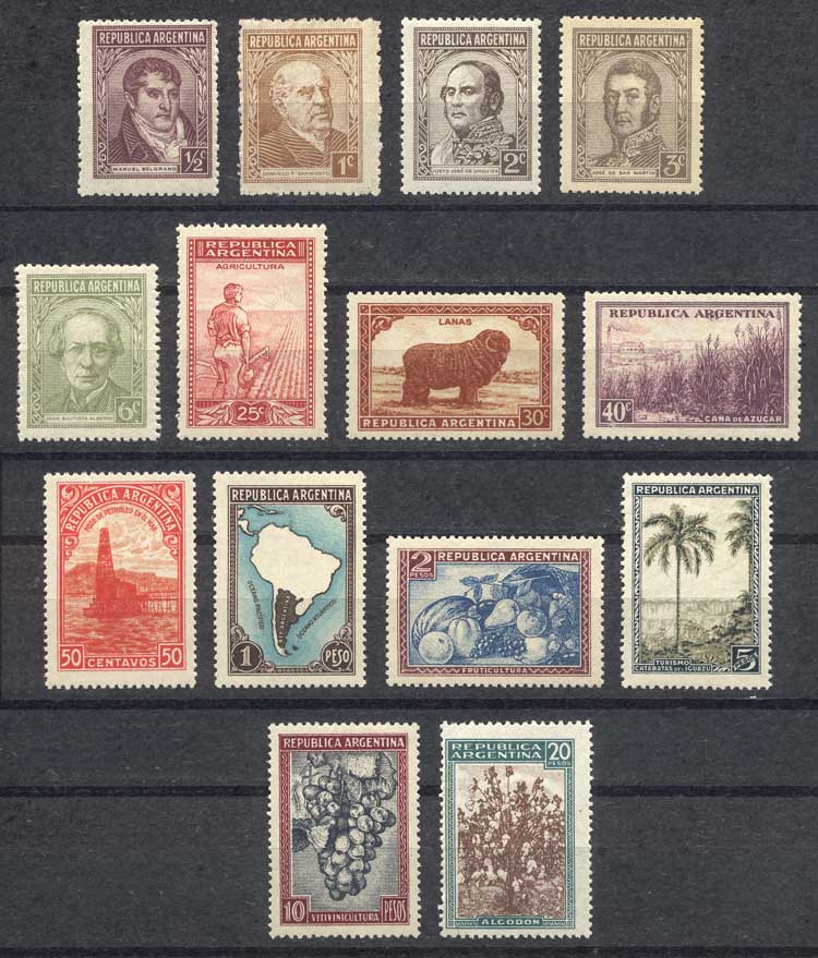 Lot 584 - Argentina general issues -  Guillermo Jalil - Philatino Auction # 2342 ARGENTINA: General auction with very low starts!