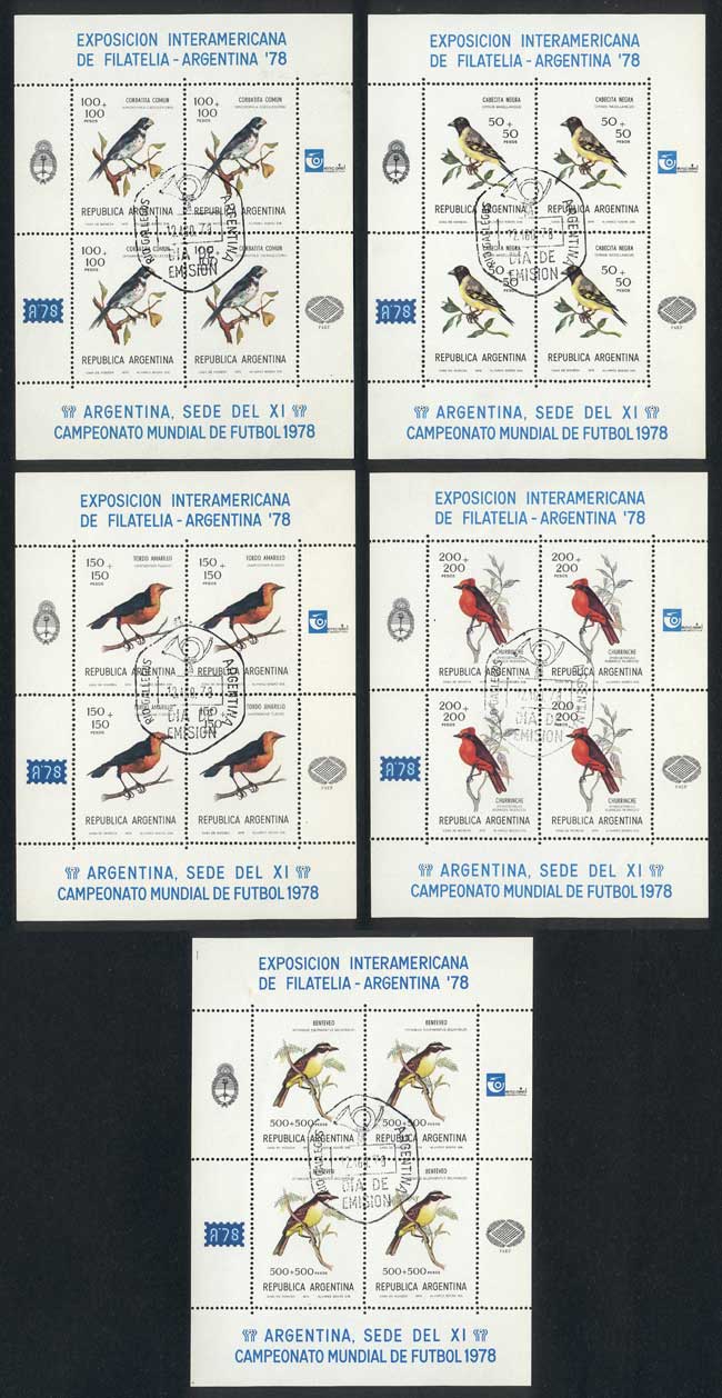 Lot 1186 - Argentina souvenir sheets - Guillermo Jalil - Philatino Auction # 2342 ARGENTINA: General auction with very low starts! Lot 1186 - Argentina souvenir sheets - Guillermo Jalil - Philatino Auction # 2342 ARGENTINA: General auction with very low starts!