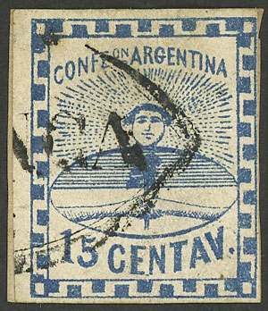 Lot 39 - Argentina confederation - Guillermo Jalil - Philatino Auction # 2342 ARGENTINA: General auction with very low starts! Lot 39 - Argentina confederation - Guillermo Jalil - Philatino Auction # 2342 ARGENTINA: General auction with very low starts!
