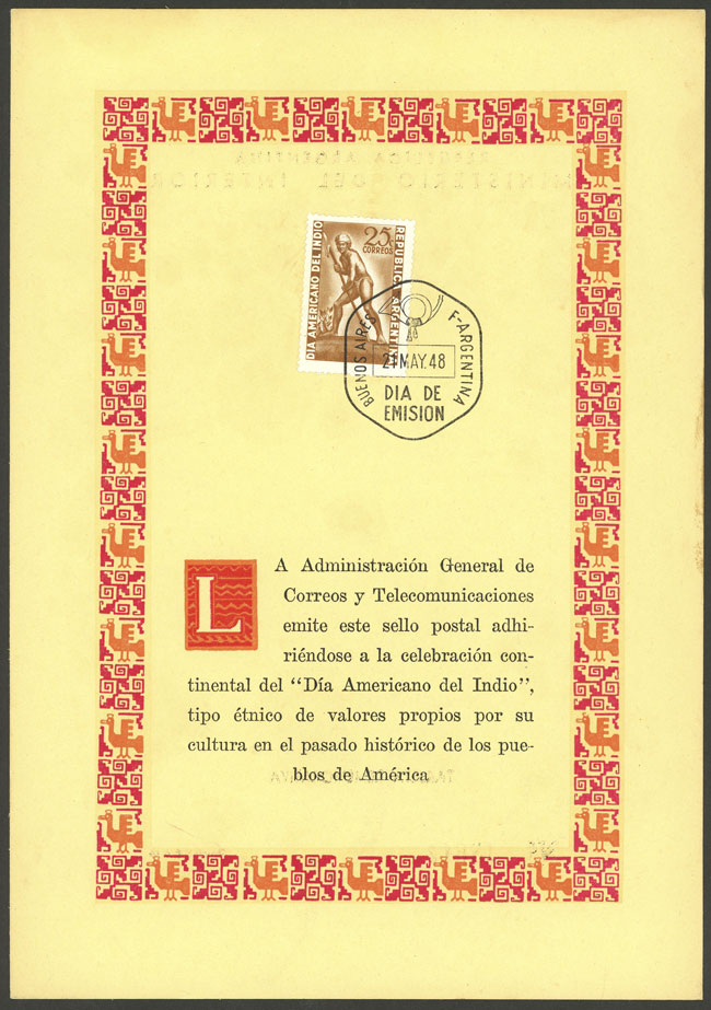 Lot 703 - Argentina general issues - Guillermo Jalil - Philatino Auction # 2342 ARGENTINA: General auction with very low starts! Lot 703 - Argentina general issues - Guillermo Jalil - Philatino Auction # 2342 ARGENTINA: General auction with very low starts!