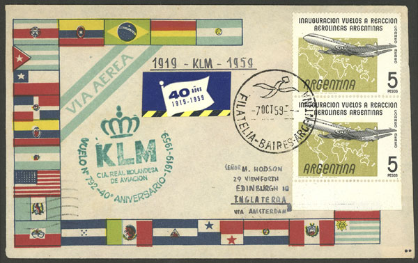 Lot 1291 - Argentina postal history -  Guillermo Jalil - Philatino Auction # 2342 ARGENTINA: General auction with very low starts!