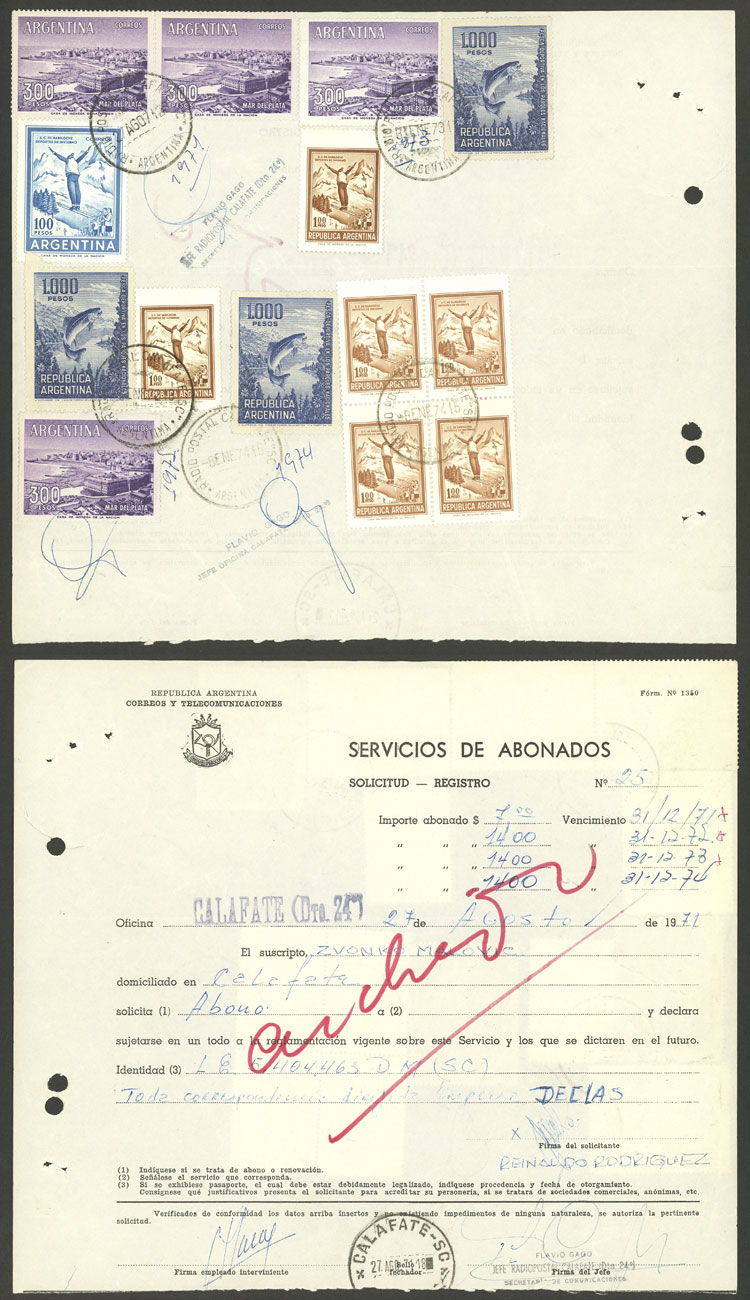Lot 1300 - Argentina postal history -  Guillermo Jalil - Philatino Auction # 2342 ARGENTINA: General auction with very low starts!