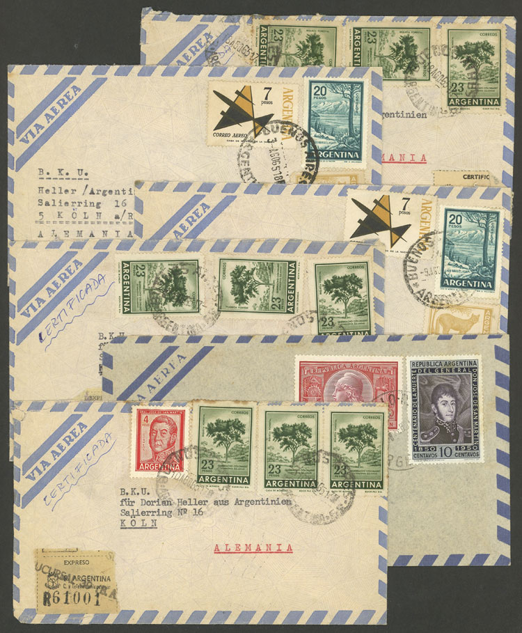 Lot 1295 - Argentina postal history -  Guillermo Jalil - Philatino Auction # 2342 ARGENTINA: General auction with very low starts!
