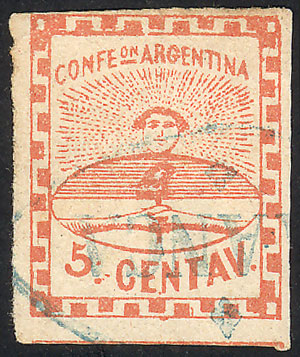 Lot 29 - Argentina confederation - Guillermo Jalil - Philatino Auction # 2342 ARGENTINA: General auction with very low starts! Lot 29 - Argentina confederation - Guillermo Jalil - Philatino Auction # 2342 ARGENTINA: General auction with very low starts!