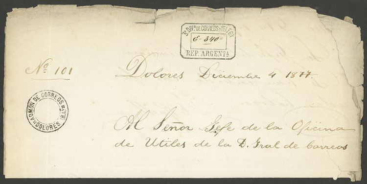 Lot 1259 - Argentina postal history - Guillermo Jalil - Philatino Auction # 2342 ARGENTINA: General auction with very low starts! Lot 1259 - Argentina postal history - Guillermo Jalil - Philatino Auction # 2342 ARGENTINA: General auction with very low starts!
