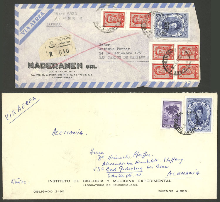Lot 1296 - Argentina postal history -  Guillermo Jalil - Philatino Auction # 2342 ARGENTINA: General auction with very low starts!