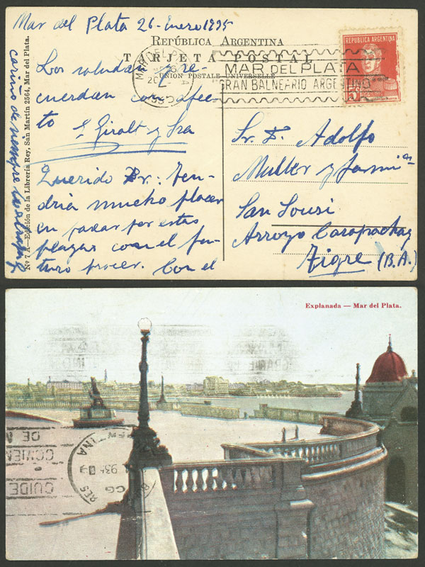 Lot 1256 - Argentina postcards - Guillermo Jalil - Philatino Auction # 2342 ARGENTINA: General auction with very low starts! Lot 1256 - Argentina postcards - Guillermo Jalil - Philatino Auction # 2342 ARGENTINA: General auction with very low starts!