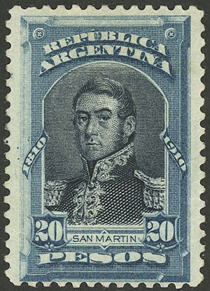 Lot 339 - Argentina general issues -  Guillermo Jalil - Philatino Auction # 2342 ARGENTINA: General auction with very low starts!
