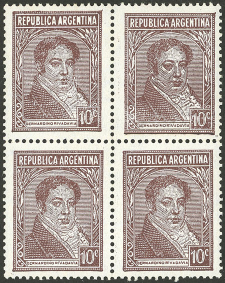 Lot 582 - Argentina general issues -  Guillermo Jalil - Philatino Auction # 2342 ARGENTINA: General auction with very low starts!