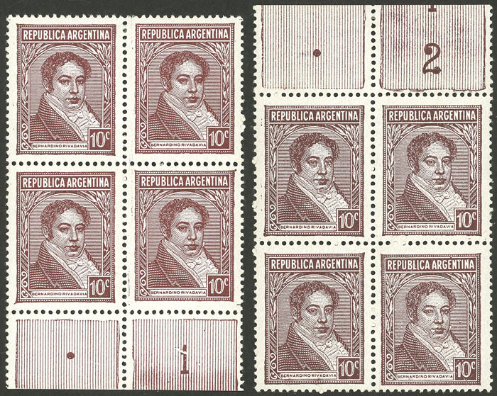 Lot 580 - Argentina general issues -  Guillermo Jalil - Philatino Auction # 2342 ARGENTINA: General auction with very low starts!