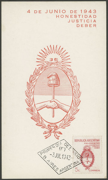 Lot 665 - Argentina general issues -  Guillermo Jalil - Philatino Auction # 2342 ARGENTINA: General auction with very low starts!