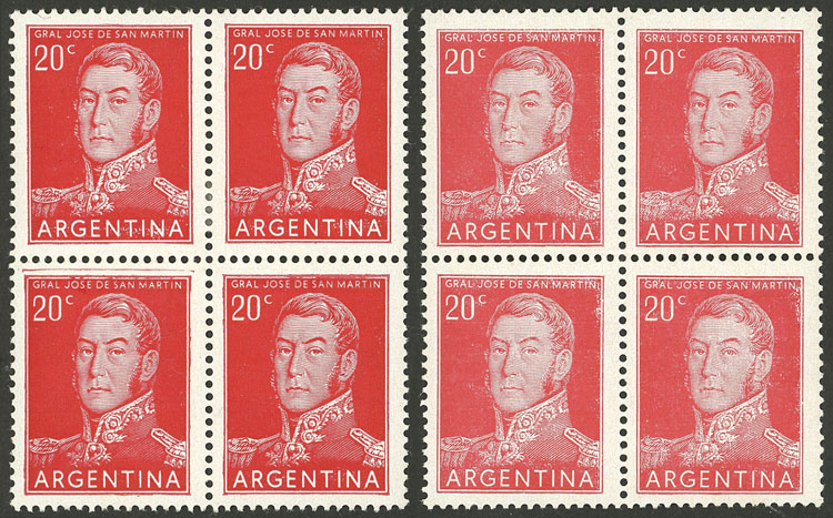 Lot 762 - Argentina general issues -  Guillermo Jalil - Philatino Auction # 2342 ARGENTINA: General auction with very low starts!