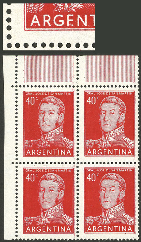 Lot 775 - Argentina general issues -  Guillermo Jalil - Philatino Auction # 2342 ARGENTINA: General auction with very low starts!