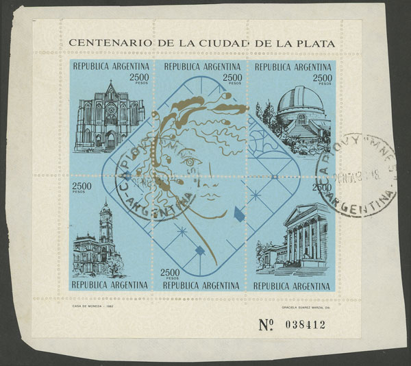 Lot 1190 - Argentina souvenir sheets - Guillermo Jalil - Philatino Auction # 2342 ARGENTINA: General auction with very low starts! Lot 1190 - Argentina souvenir sheets - Guillermo Jalil - Philatino Auction # 2342 ARGENTINA: General auction with very low starts!