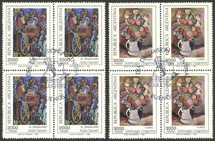 Lot 1027 - Argentina general issues -  Guillermo Jalil - Philatino Auction # 2342 ARGENTINA: General auction with very low starts!