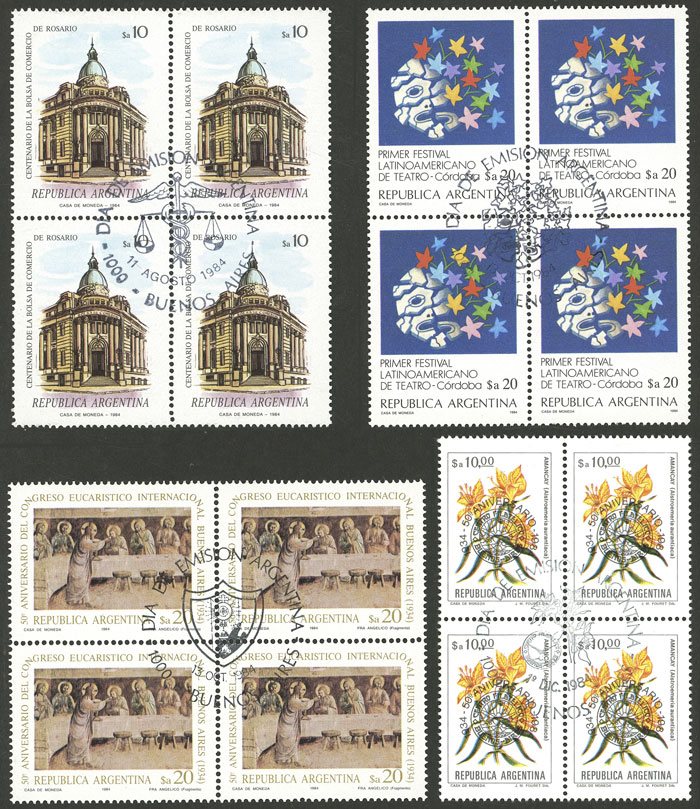 Lot 1043 - Argentina general issues -  Guillermo Jalil - Philatino Auction # 2342 ARGENTINA: General auction with very low starts!