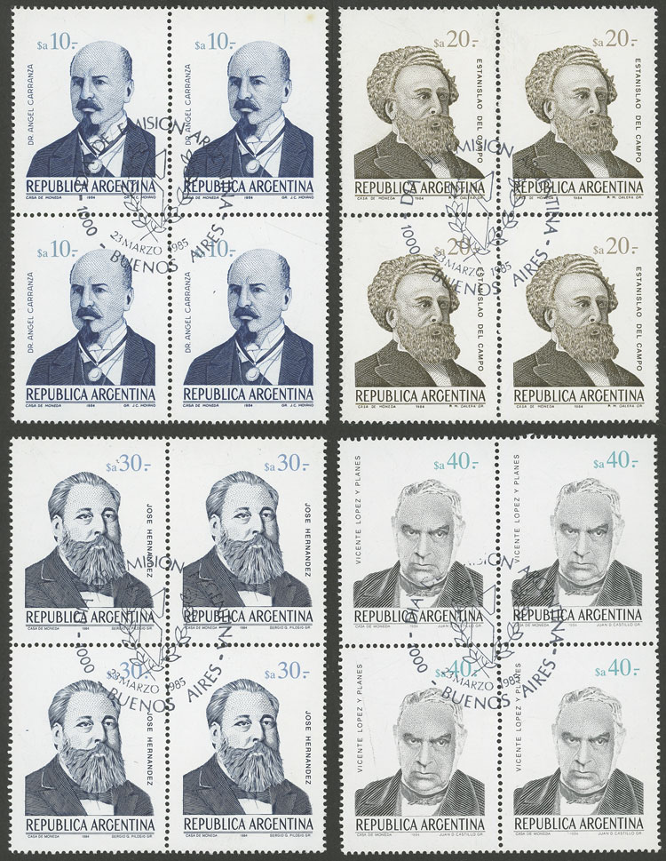 Lot 1050 - Argentina general issues -  Guillermo Jalil - Philatino Auction # 2342 ARGENTINA: General auction with very low starts!