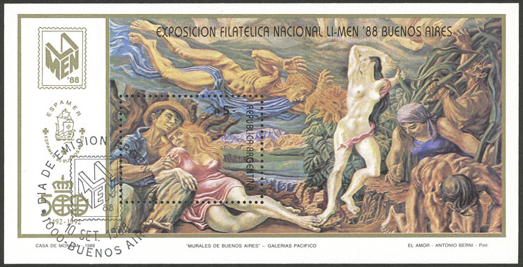 Lot 1192 - Argentina souvenir sheets - Guillermo Jalil - Philatino Auction # 2342 ARGENTINA: General auction with very low starts! Lot 1192 - Argentina souvenir sheets - Guillermo Jalil - Philatino Auction # 2342 ARGENTINA: General auction with very low starts!