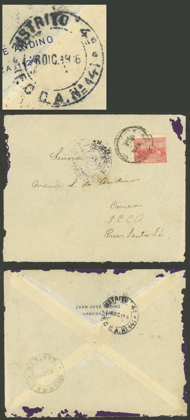 Lot 1265 - Argentina postal history - Guillermo Jalil - Philatino Auction # 2342 ARGENTINA: General auction with very low starts! Lot 1265 - Argentina postal history - Guillermo Jalil - Philatino Auction # 2342 ARGENTINA: General auction with very low starts!