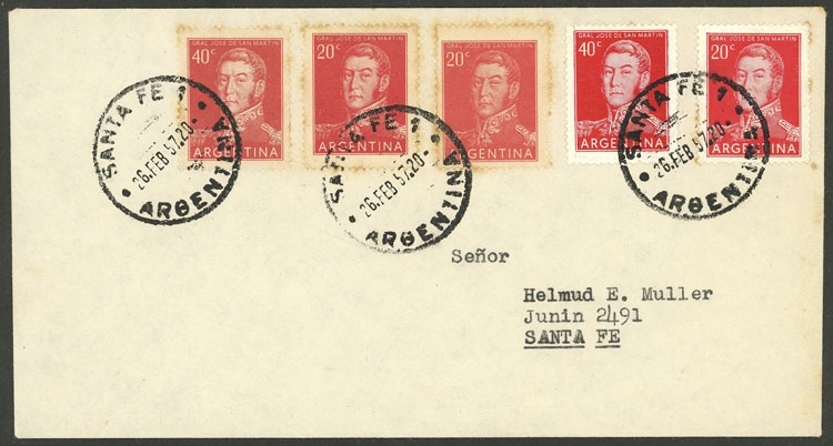 Lot 1288 - Argentina postal history -  Guillermo Jalil - Philatino Auction # 2342 ARGENTINA: General auction with very low starts!