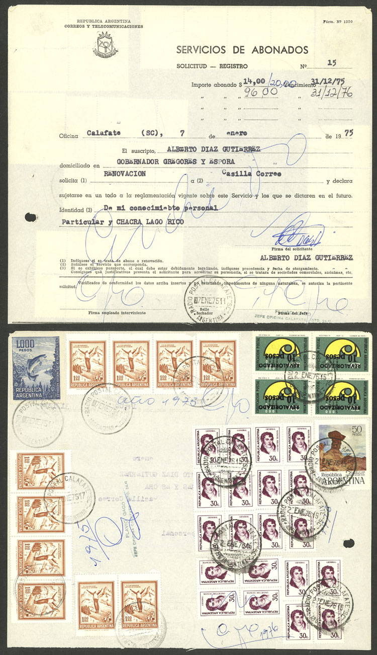 Lot 1302 - Argentina postal history - Guillermo Jalil - Philatino Auction # 2342 ARGENTINA: General auction with very low starts! Lot 1302 - Argentina postal history - Guillermo Jalil - Philatino Auction # 2342 ARGENTINA: General auction with very low starts!