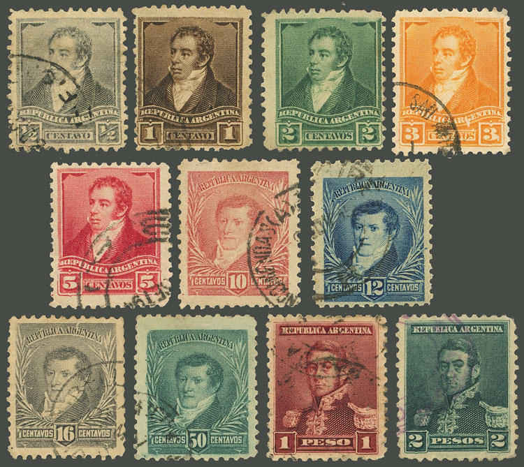 Lot 268 - Argentina general issues -  Guillermo Jalil - Philatino Auction # 2342 ARGENTINA: General auction with very low starts!