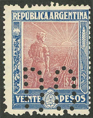 Lot 373 - Argentina general issues -  Guillermo Jalil - Philatino Auction # 2342 ARGENTINA: General auction with very low starts!