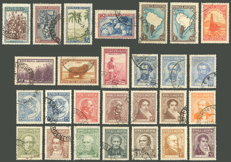 Lot 514 - Argentina general issues -  Guillermo Jalil - Philatino Auction # 2342 ARGENTINA: General auction with very low starts!