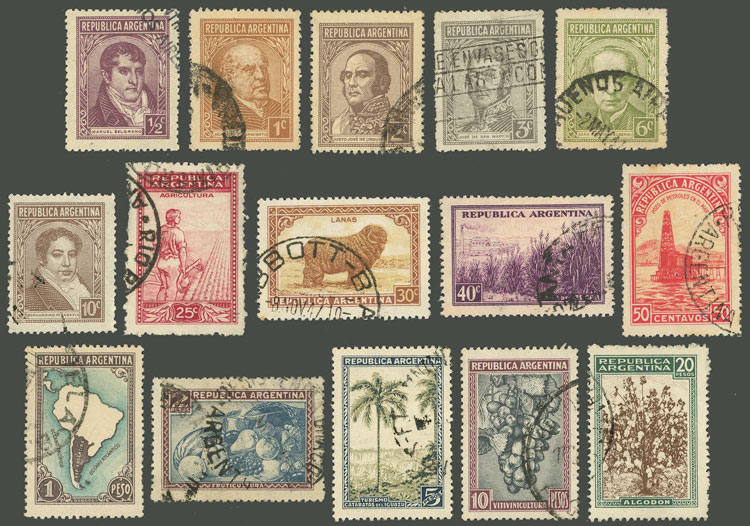 Lot 585 - Argentina general issues -  Guillermo Jalil - Philatino Auction # 2342 ARGENTINA: General auction with very low starts!