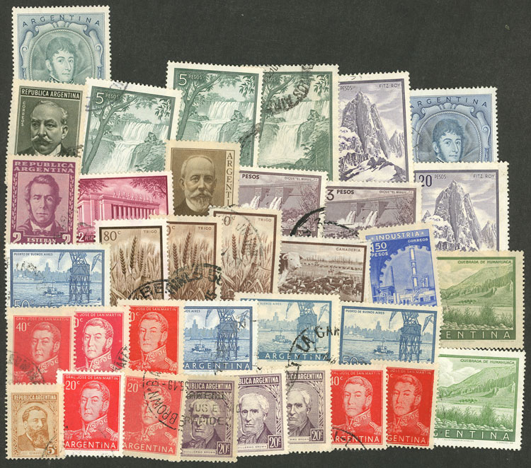 Lot 759 - Argentina general issues -  Guillermo Jalil - Philatino Auction # 2342 ARGENTINA: General auction with very low starts!