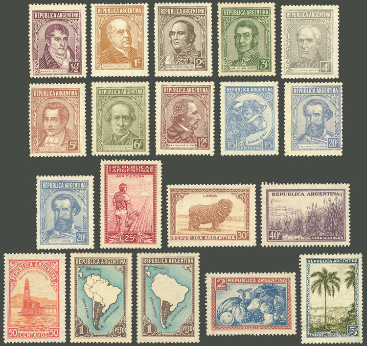 Lot 513 - Argentina general issues -  Guillermo Jalil - Philatino Auction # 2342 ARGENTINA: General auction with very low starts!