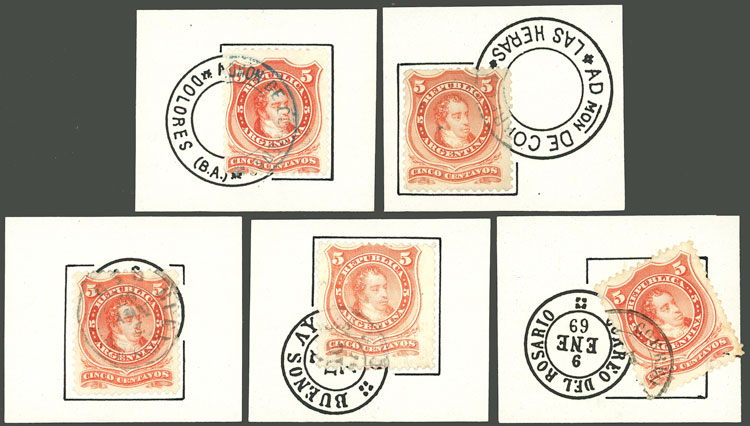 Lot 151 - Argentina general issues -  Guillermo Jalil - Philatino Auction # 2342 ARGENTINA: General auction with very low starts!