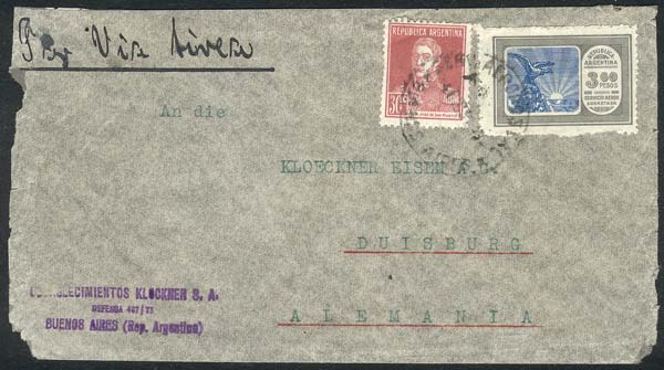 Lot 1275 - Argentina postal history - Guillermo Jalil - Philatino Auction # 2342 ARGENTINA: General auction with very low starts! Lot 1275 - Argentina postal history - Guillermo Jalil - Philatino Auction # 2342 ARGENTINA: General auction with very low starts!