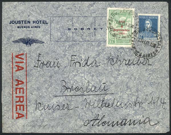 Lot 1274 - Argentina postal history - Guillermo Jalil - Philatino Auction # 2342 ARGENTINA: General auction with very low starts! Lot 1274 - Argentina postal history - Guillermo Jalil - Philatino Auction # 2342 ARGENTINA: General auction with very low starts!