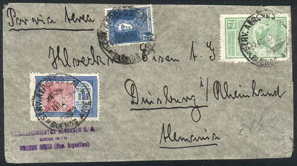 Lot 1278 - Argentina postal history -  Guillermo Jalil - Philatino Auction # 2342 ARGENTINA: General auction with very low starts!
