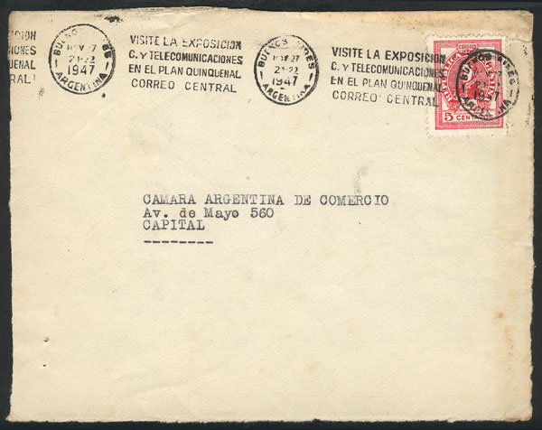 Lot 1283 - Argentina postal history -  Guillermo Jalil - Philatino Auction # 2342 ARGENTINA: General auction with very low starts!