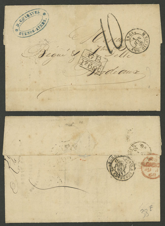 Lot 240 - Argentina postal history - Guillermo Jalil - Philatino Auction # 2343 ARGENTINA: Special November auction - Part 2 Lot 240 - Argentina postal history - Guillermo Jalil - Philatino Auction # 2343 ARGENTINA: Special November auction - Part 2