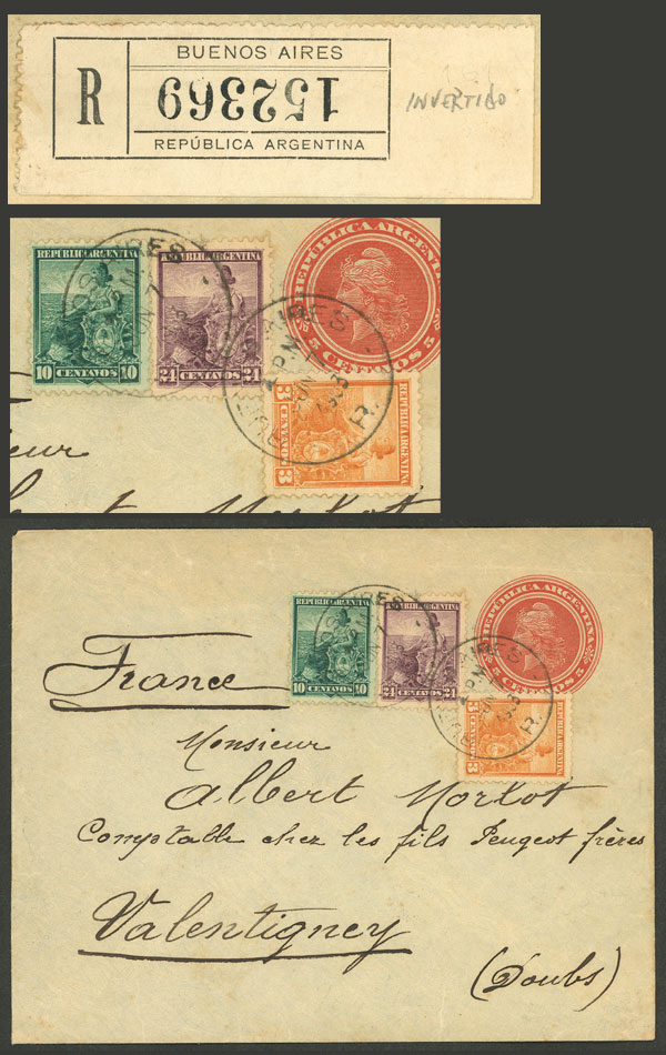 Lot 265 - Argentina postal history - Guillermo Jalil - Philatino Auction # 2343 ARGENTINA: Special November auction - Part 2 Lot 265 - Argentina postal history - Guillermo Jalil - Philatino Auction # 2343 ARGENTINA: Special November auction - Part 2