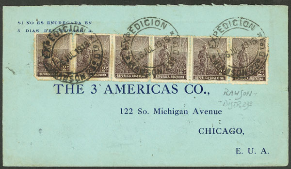 Lot 274 - Argentina postal history - Guillermo Jalil - Philatino Auction # 2343 ARGENTINA: Special November auction - Part 2 Lot 274 - Argentina postal history - Guillermo Jalil - Philatino Auction # 2343 ARGENTINA: Special November auction - Part 2