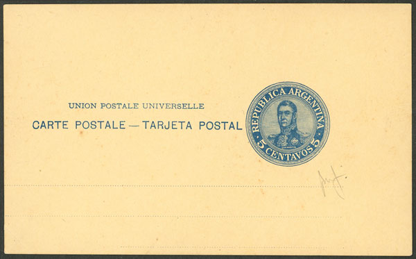 Lot 233 - Argentina Postal stationery - Guillermo Jalil - Philatino Auction # 2343 ARGENTINA: Special November auction - Part 2 Lot 233 - Argentina Postal stationery - Guillermo Jalil - Philatino Auction # 2343 ARGENTINA: Special November auction - Part 2