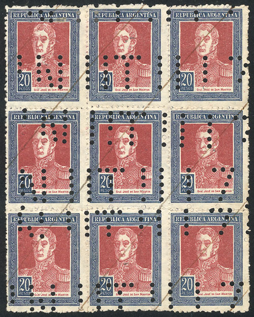 Lot 329 - Argentina general issues - Guillermo Jalil - Philatino Auction # 2344 ARGENTINA: Lot 329 - Argentina general issues - Guillermo Jalil - Philatino Auction # 2344 ARGENTINA: