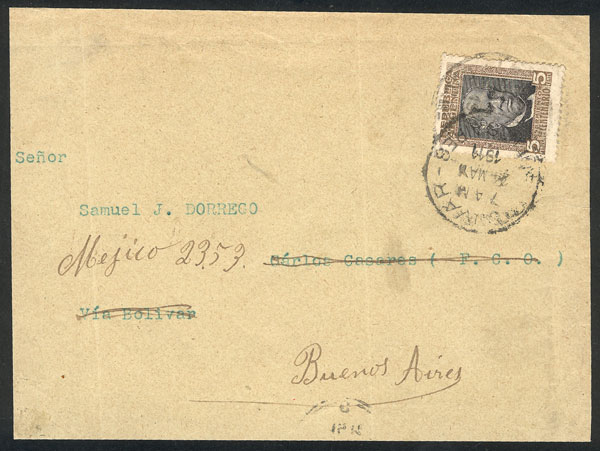 Lot 1215 - Argentina postal history - Guillermo Jalil - Philatino Auction # 2344 ARGENTINA: Lot 1215 - Argentina postal history - Guillermo Jalil - Philatino Auction # 2344 ARGENTINA: