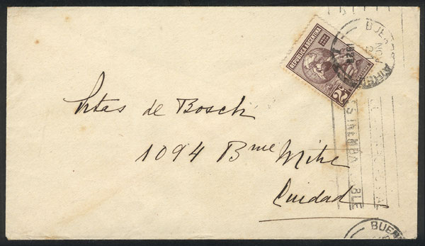 Lot 1231 - Argentina postal history - Guillermo Jalil - Philatino Auction # 2344 ARGENTINA: Lot 1231 - Argentina postal history - Guillermo Jalil - Philatino Auction # 2344 ARGENTINA: